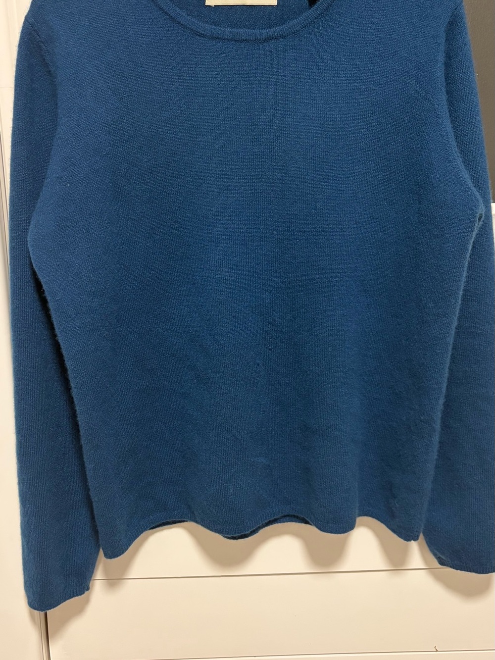 Valerie Stevens Crewneck Sweater in Teal Blue